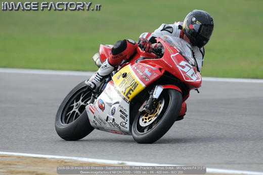 2009-09-26 Imola 0361 Rivazza - Superstock 1000 - Free Practice - Tomas Svitok - MV Agusta F4 312 R
